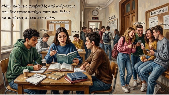 «Μην παίρνεις συμβουλές από ανθρώπους που δεν έχουν πετύχει αυτό που θέλεις να πετύχεις κι εσύ στη ζωή»